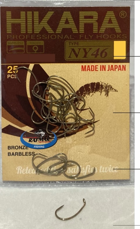 Traper Haczyk Muchowy NY 46 Barbless nr 16