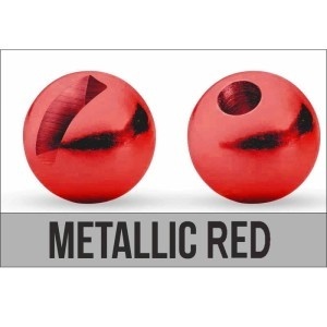 Traper Tungsten Bead Slotted 5,0mm Metalic Red