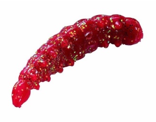 Berkley Robak Miodowy 30mm Czerwone z Brokatem