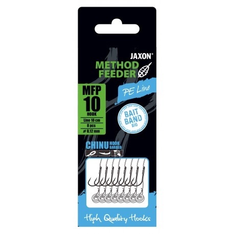Jaxon Haki Method Feeder MFT 8+Plecionka 0,12 8szt