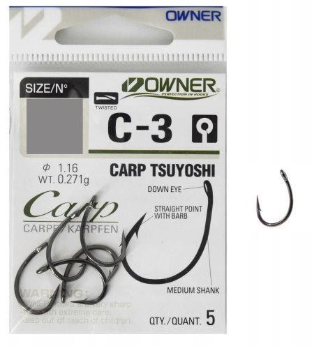 Owner Haczyki Carp C3 2 (5x5szt)