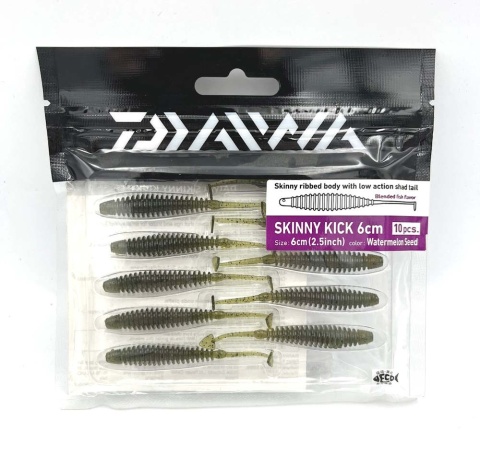 Daiwa Guma Skinny Kick 6cm Watermelon 10szt