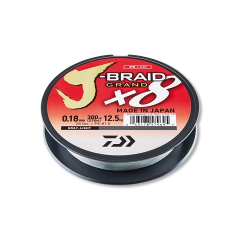 Daiwa Plec.J-Braid Grand X8 Gray-Light 0,20 135m