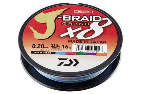 Daiwa Plec.J-Braid Grand X8 Multicolor 0,18 150m