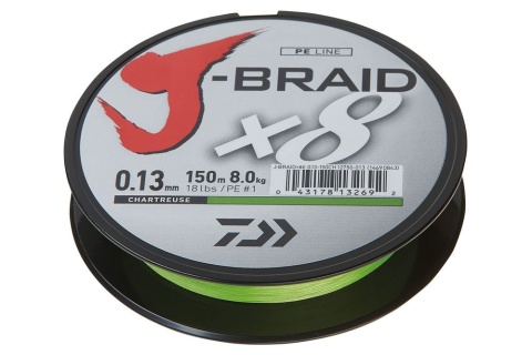 Daiwa Plecionka J-Braid X8 Chartreuse 0,06 150m