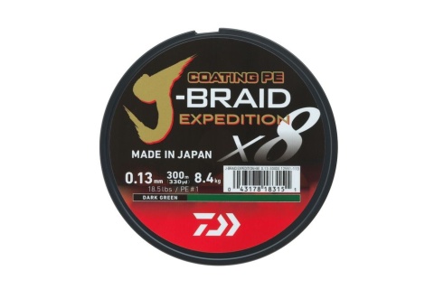 Daiwa Plecionka J-Braid X8E Dark Green 0,18 150m