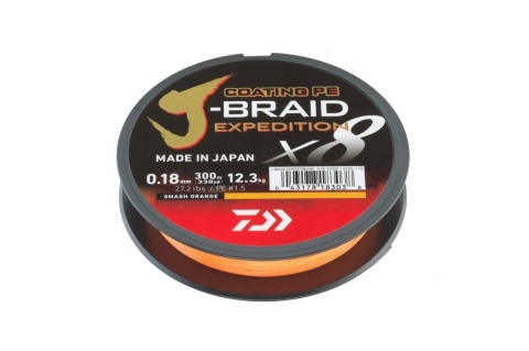 Daiwa Plecionka J-Braid X8E Smash Orange 0,16 150m