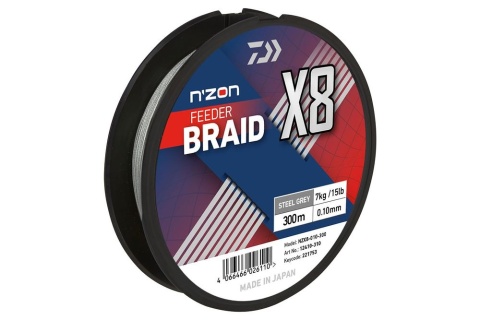 Daiwa Plecionka N"Zon X8 Steel-Gray 0,12 150m