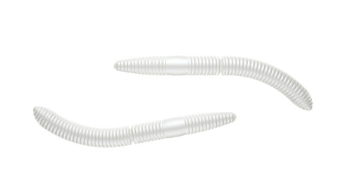 Libra Lures Fatty D'Worm 65mm 004 Silver Pearl No