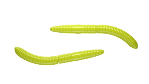 Libra Lures Fatty D'Worm 65mm 006 Hot Yellow No Ta