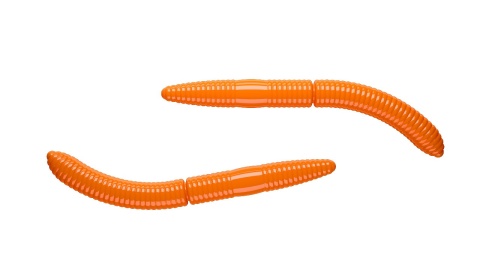 Libra Lures Fatty D'Worm 65mm 011 Hot Orange No Ta