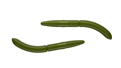 Libra Lures Fatty D'Worm 65mm 031 Olive No Taste