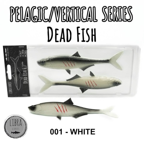 Libra Lures Dead Fish 6,7" 001 White No Taste