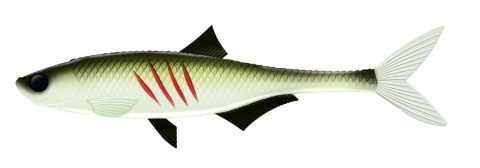 Libra Lures Kraken Shad8" 031 Olive Whitefish No