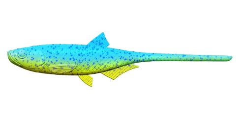 Libra Lures Kraken Shad8" 127 Lime Chartreuse Blu