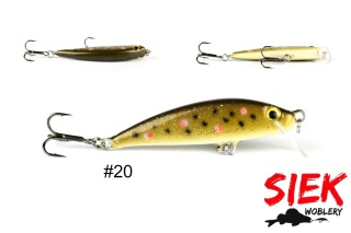 Siek-M Wobler Skiper Tonący 5cm 3g kol.20