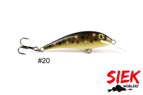 Siek-M Wobler Ukleja Pływający 5cm 3g k.20