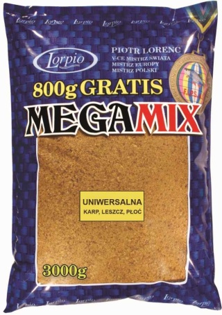 Lorpio Zanęta Mega Mix Uniwersalna 3000g