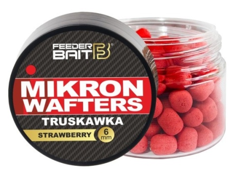Feeder Bait Mikron Wafters Truskawka 6mm