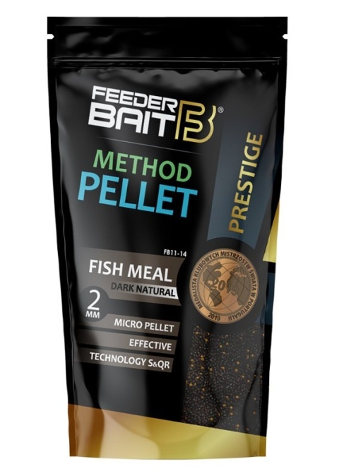 Feeder Bait Pellet Dark Natural Prestige 2mm 800g