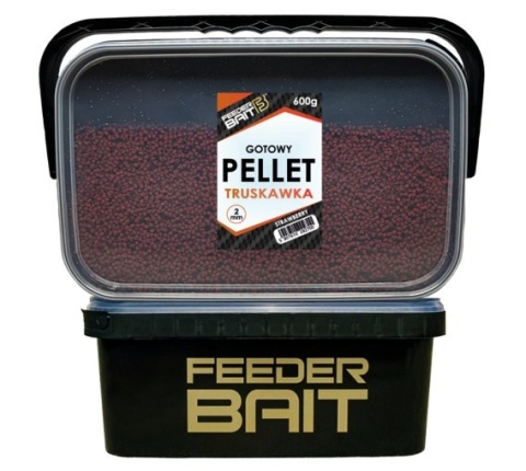 Feeder Bait Pellet Gotowy Truskawka 2mm