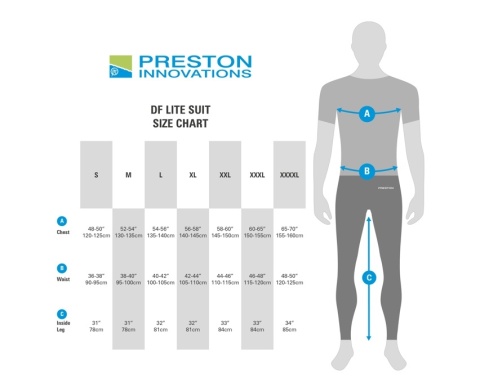 Preston Kombinezon DF Lite Suit M
