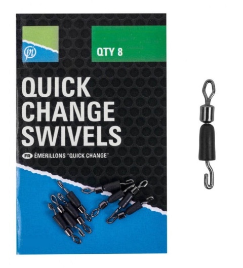 Preston Łącznik Quick Change Swivels 8szt Small