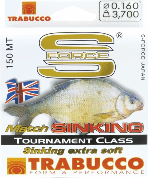 Trabucco Żyłka S-Force Match Sinking 0,18mm 150m