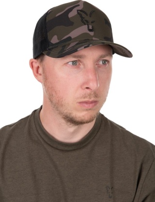 Fox Czapka z Daszkiem Black Camo Trucker