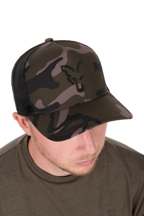 Fox Czapka z Daszkiem Black Camo Trucker