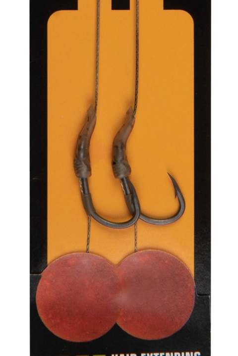 Fox Haki z Przyponem Wide Gape nr8 20lb 2szt