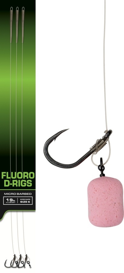 Fox Haki z Przyponem nr6 D-Rigs 3szt