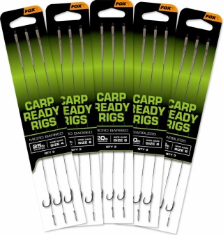 Fox Haki z Przyponem nr8 20lbs Redy Rigs 3szt