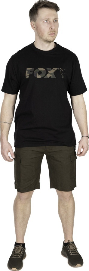 Fox Koszulka Black Camou Logo T-XL