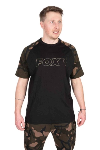 Fox Koszulka Black Camou Outline T-M