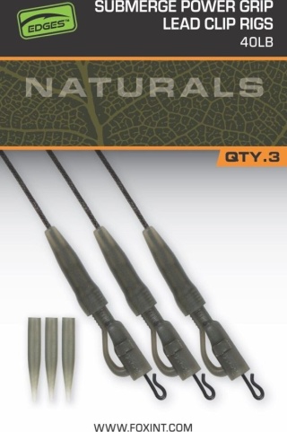 Fox Zestaw Naturals Submerge Power Grip Lead Clip