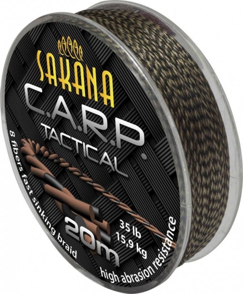 York Plecionka Sakana Carp Brązowo Czarna 20m 25LB