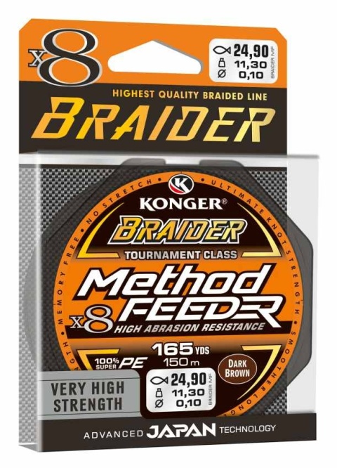 Konger Plecionka X8 Braider Method Feeder 0,08/150