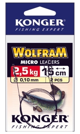Konger Przypon Wolframowy 15cm 10kg (2szt)