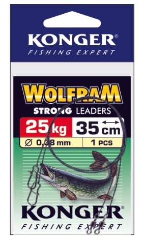 Konger Przypon Wolframowy 35cm 25kg (1szt)