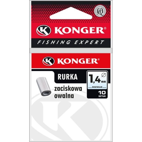 Konger Rurka Zacisk Owalna 1,4mm