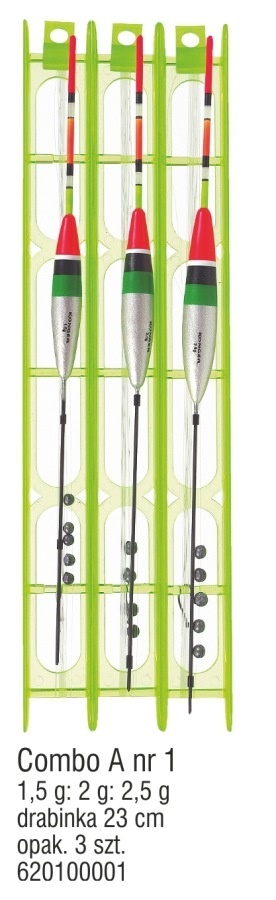 Konger Zestaw Spławikowy Combo A nr1 3szt
