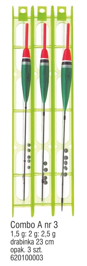 Konger Zestaw Spławikowy Combo A nr3 3szt
