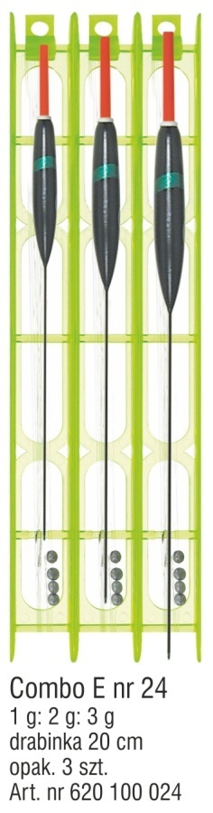 Konger Zestaw Spławikowy Combo E nr24 3szt