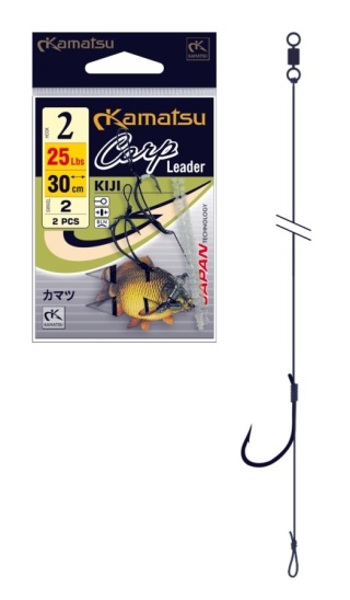 Kamatsu Haki Carp Leader 20cm/25lbs Kiji 4 BLNO