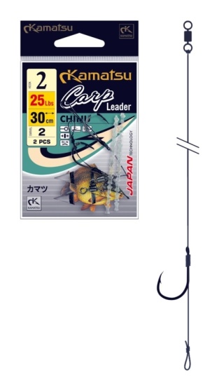 Kamatsu Haki Carp Leader Chinu 20cm/25lbs 1 BLNO