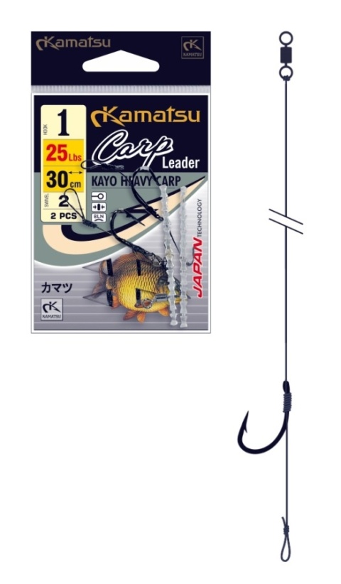 Kamatsu Haki Carp Leader Kayo Heavy 25cm/25 2 BLNO