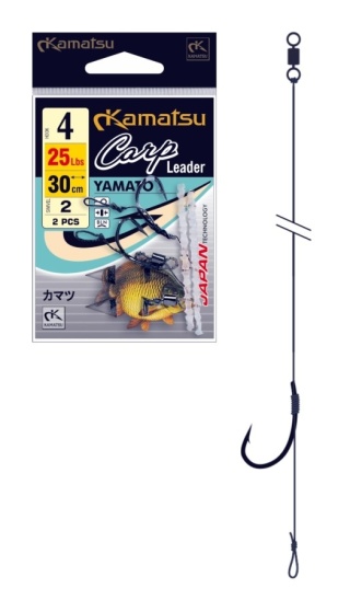 Kamatsu Haki Carp Leader Yamato 30cm/25lbs 4 BLNO