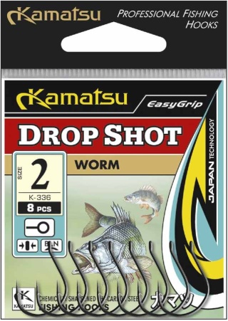 Kamatsu Haki Worm Drop Shot K-336 1/0 BLNO