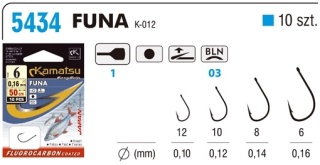 Kamatsu Haki z Przyponem Funa Płoć 8 BLNŁ